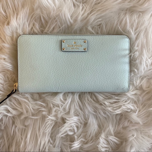 kate spade Handbags - Kate Spade Sylvia Slim Continental Wallet in Blue